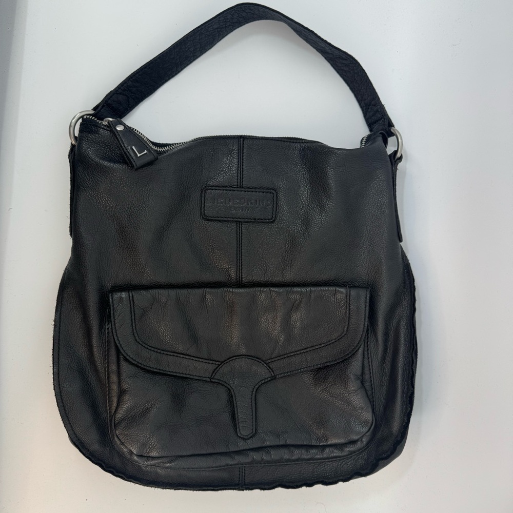 Liebeskind Black Leather Hobo Bag